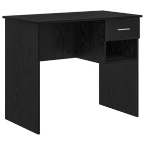 vidaXL Bureau Chêne noir 90 x 49.5 x 75 cm Bois d'ingénierie