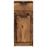 vidaXL Buffets 2 Pièces vieux bois 30x30x70 cm bois d'ingénierie