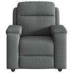 vidaXL Fauteuil de massage inclinable Gris foncé Tissu