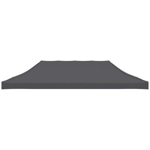 vidaXL Toit de tente de réception 3 x 6 m Anthracite