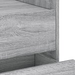 vidaXL Table de chevet sonoma gris 45x50x50 cm bois d'ingénierie