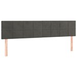 vidaXL Cadre de lit sans matelas gris foncé 120x190 cm velours