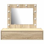 vidaXL Table de Toilette Marron 83 x 40 x 70 cm Bois d'ingénierie