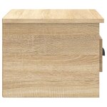 vidaXL Table de chevet murale chêne sonoma 41 5x36x28 cm