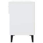 vidaXL Armoire à chaussures Blanc 102x35x55 cm Bois d'ingénierie
