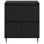 vidaXL Buffet Noir 60 x 35 x 70 cm Bois d'ingénierie