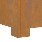 vidaXL Braise Marron 80 x 80 x 40 cm Acier résistant aux intempéries
