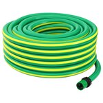 vidaXL Tuyau de jardin 5 couches Vert et jaune 12 mm PVC