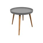 Table d'appoint ronde avec plateau