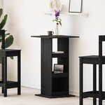 vidaXL Table de bar Chêne noir 60 x 60 x 100 cm Bois d'ingénierie
