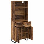 vidaXL Haut Armoire Bois ancien 69 5 x 34 x 180 cm Bois d'ingénierie