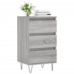 vidaXL Buffet sonoma gris 40x35x70 cm bois d'ingénierie