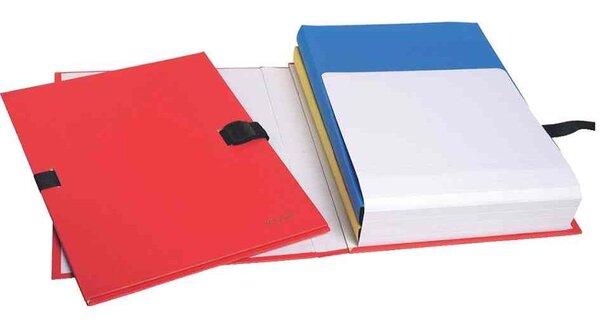 Chemise à dos extensible N'CLIP  A4  rouge EXACOMPTA