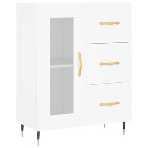 vidaXL Buffet blanc 69 5x34x90 cm bois d'ingénierie