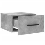 vidaXL Tables de chevet murales 2 Pièces gris béton 35x35x20 cm