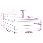 vidaXL Sommier à lattes de lit avec matelas rose 140x210 cm velours