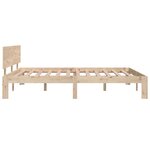 vidaXL Cadre de lit sans matelas bois de pin massif 140x190 cm