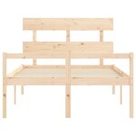 vidaXL Lit pour personne âgée sans matelas 120x200 cm bois massif