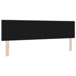 vidaXL Tête de lit LED capitonnée bleue 90 cm en tissu.