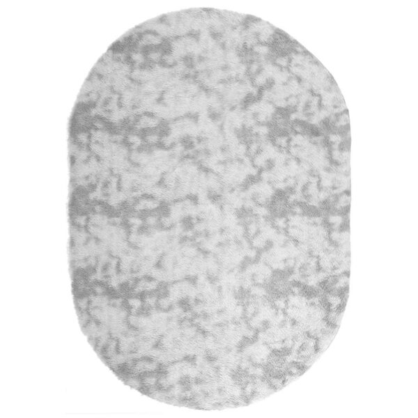 vidaXL Tapis shaggy à poils longs NAVARRA gris clair 300x200 cm