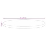 vidaXL Dessus de table Ø 60x2 5 cm rond bois de manguier massif