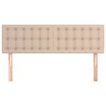 vidaXL Têtes de lit 2 Pièces Cappuccino 72x5x78/88 cm Similicuir