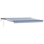 vidaXL Cadre de store manuel avec LEDs 4 5 × 3 m