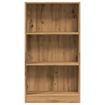 vidaXL Bibliothèque chêne artisanal 60x24x109 cm bois d'ingénierie