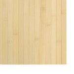 vidaXL Tapis rectangulaire naturel clair 60x300 cm bambou