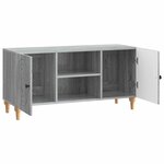 vidaXL Meuble TV 102 x 34 5 x 50 cm Sonoma gris Bois d'ingénierie