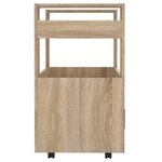 vidaXL Chariot de cuisine Chêne sonoma 60x45x80 cm Bois d'ingénierie