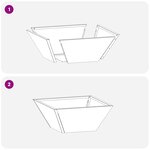 vidaXL Bol jardinière anthracite 35x35x15 cm en acier