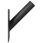 vidaXL Support de mât de drapeau Noir 10.5 x 7.5 cm Acier