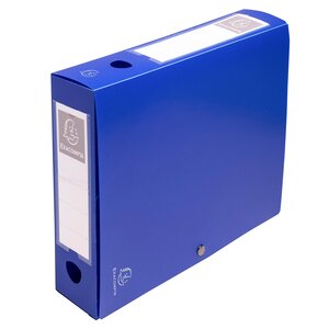 Boite De Classement À Pression Dos 60mm Polypropylène 7/10e Opaque - A4 - Bleu - X 10 - Exacompta