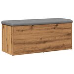 vidaXL Banc de rangement chêne artisanal 102x42x45cm bois d'ingénierie