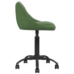 vidaXL Chaise de bureau Vert foncé Velours