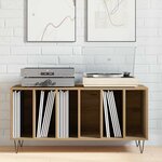 vidaXL Meuble à vinyles Bois ancien 100 x 38 x 48 cm Bois d'ingénierie