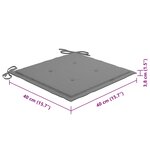 vidaXL Chaises pliables d'extérieur lot de 8 et coussins Bois d'acacia