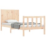 vidaXL Cadre de lit sans matelas bois de pin massif