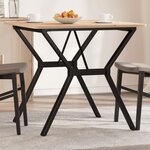 vidaXL Pieds de table à manger cadre en Y 70x70x73 cm acier
