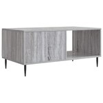 vidaXL Table basse Sonoma gris 90 x 50 x 40 cm Bois d'ingénierie