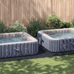 vidaXL Tapis de piscine Noir 750 x 372 cm Géotextile en polyester