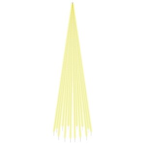 vidaXL Sapin de Noël sur mât de drapeau 1134 LED Blanc chaud 800 cm