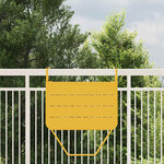vidaXL Table Suspendue de Balcon Moutarde 60 x 39 x 65 cm Acier
