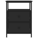 vidaXL Tables de chevet 2 Pièces noir 44x45x60 cm bois d’ingénierie