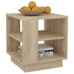 vidaXL Table basse chêne sonoma 40x40x43 cm bois d'ingénierie