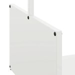 vidaXL Portant de bois chauffage blanc 40x40x40 cm