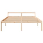 vidaXL Lit pour personne âgée 200x200 cm bois massif de pin