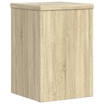 vidaXL Supports pour plantes 2 Pièces chêne sonoma bois d'ingénierie