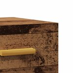 vidaXL Tables de chevet murales 2 Pièces vieux bois 35x35x20 cm